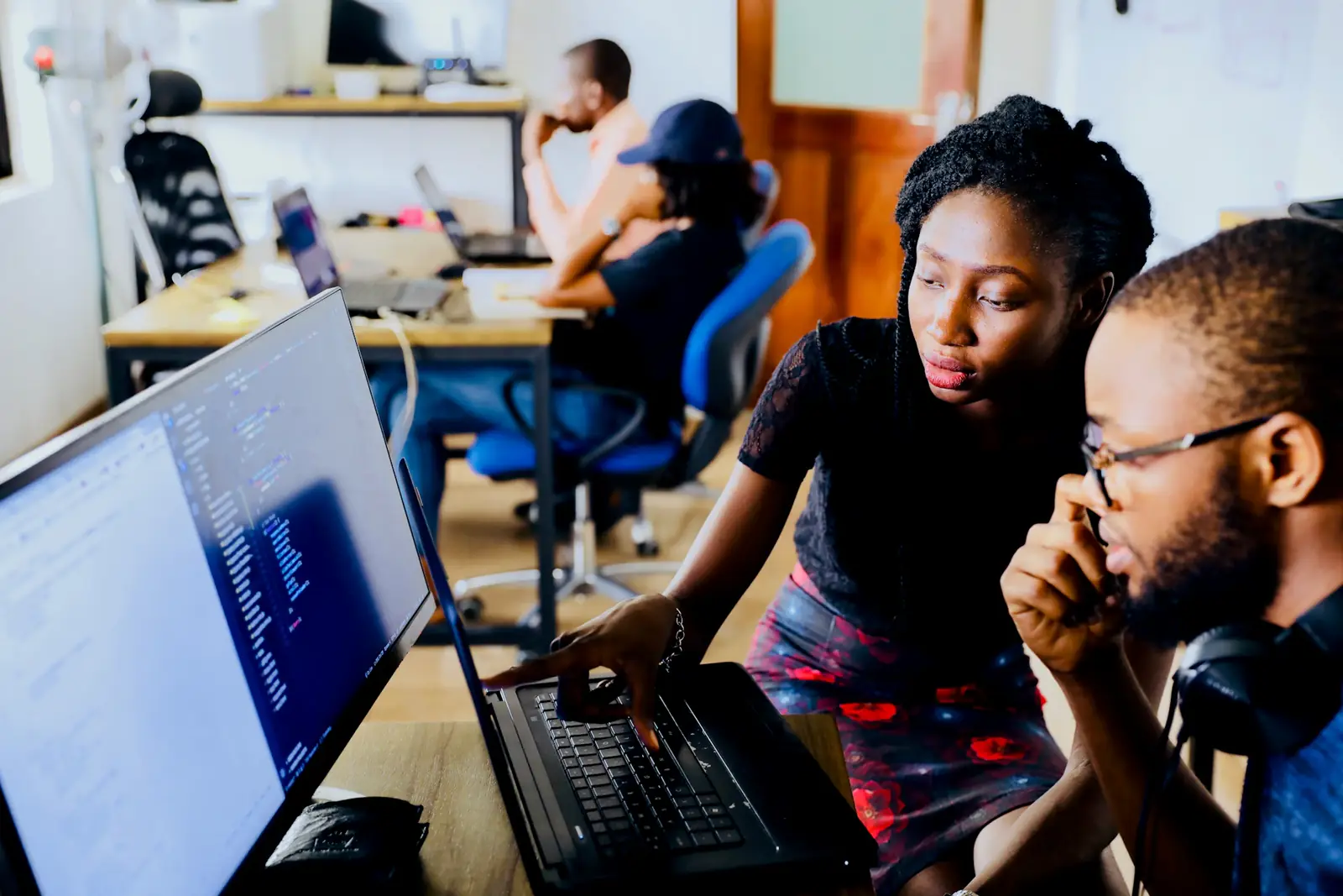 Students in a training session